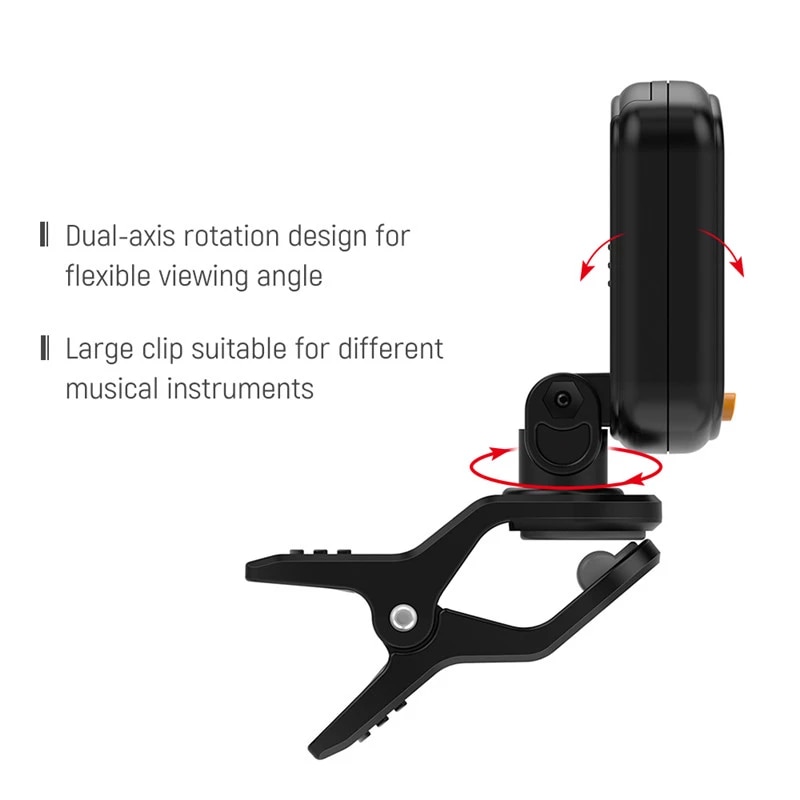Aroma at 01a guitar tuner rotatable clip on tuner play guitars