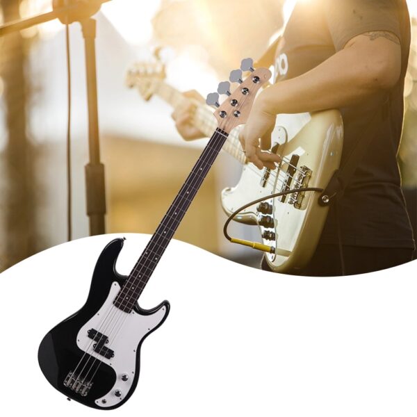 Exquisite Burning Fire Style Electric Bass Guitar - Image 2