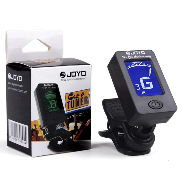 Joyo JT-01 Clip-On Digital Guitar Tuner 360 Degree Rotatable LCD - Image 4